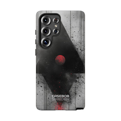 Crimson Core Geometry Samsung S25 - Tough