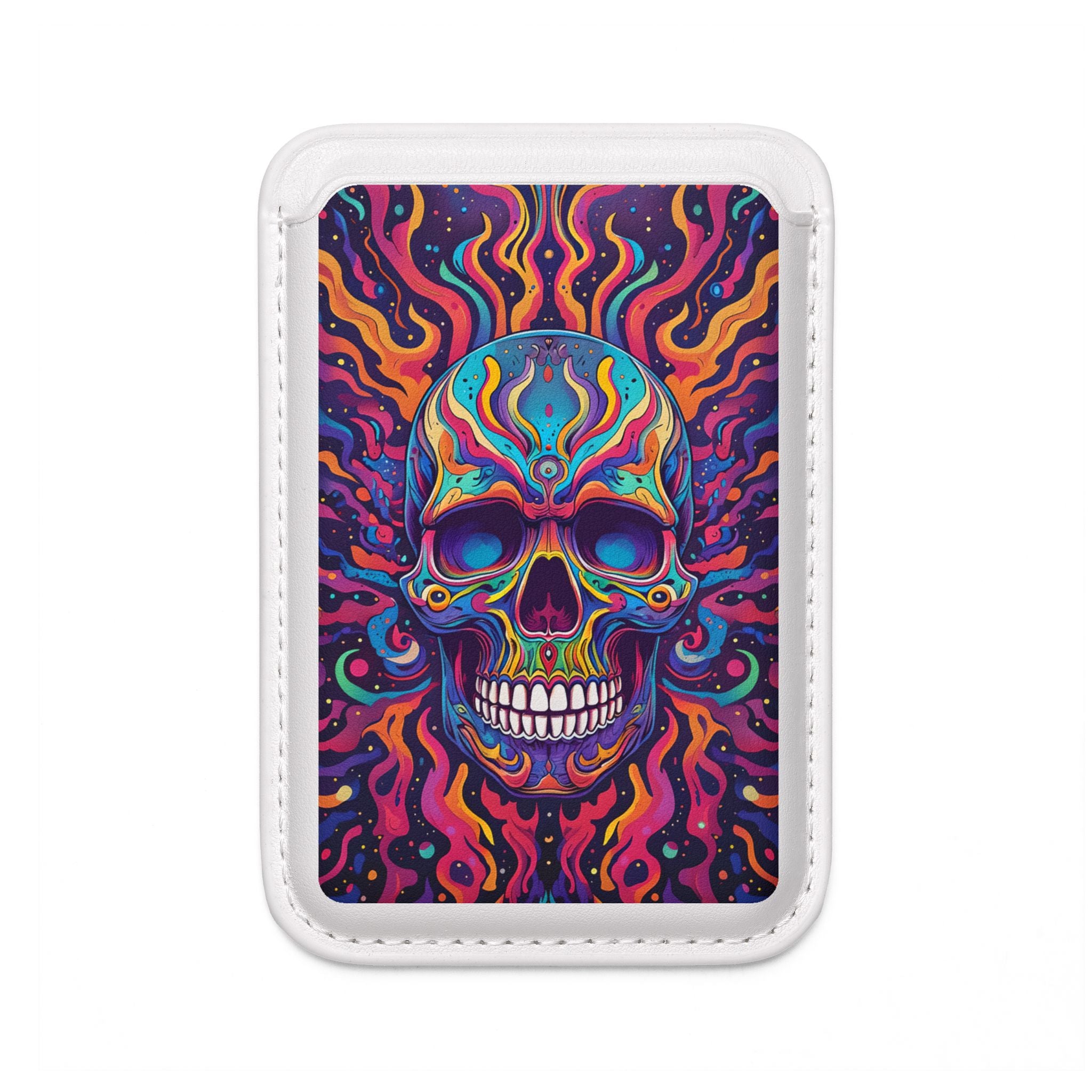Psychedelic Skull -lompakko – MagSafe-valmis