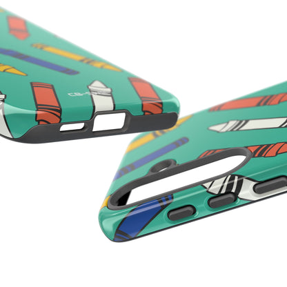 Crayons Dance Playfully - Samsung Case