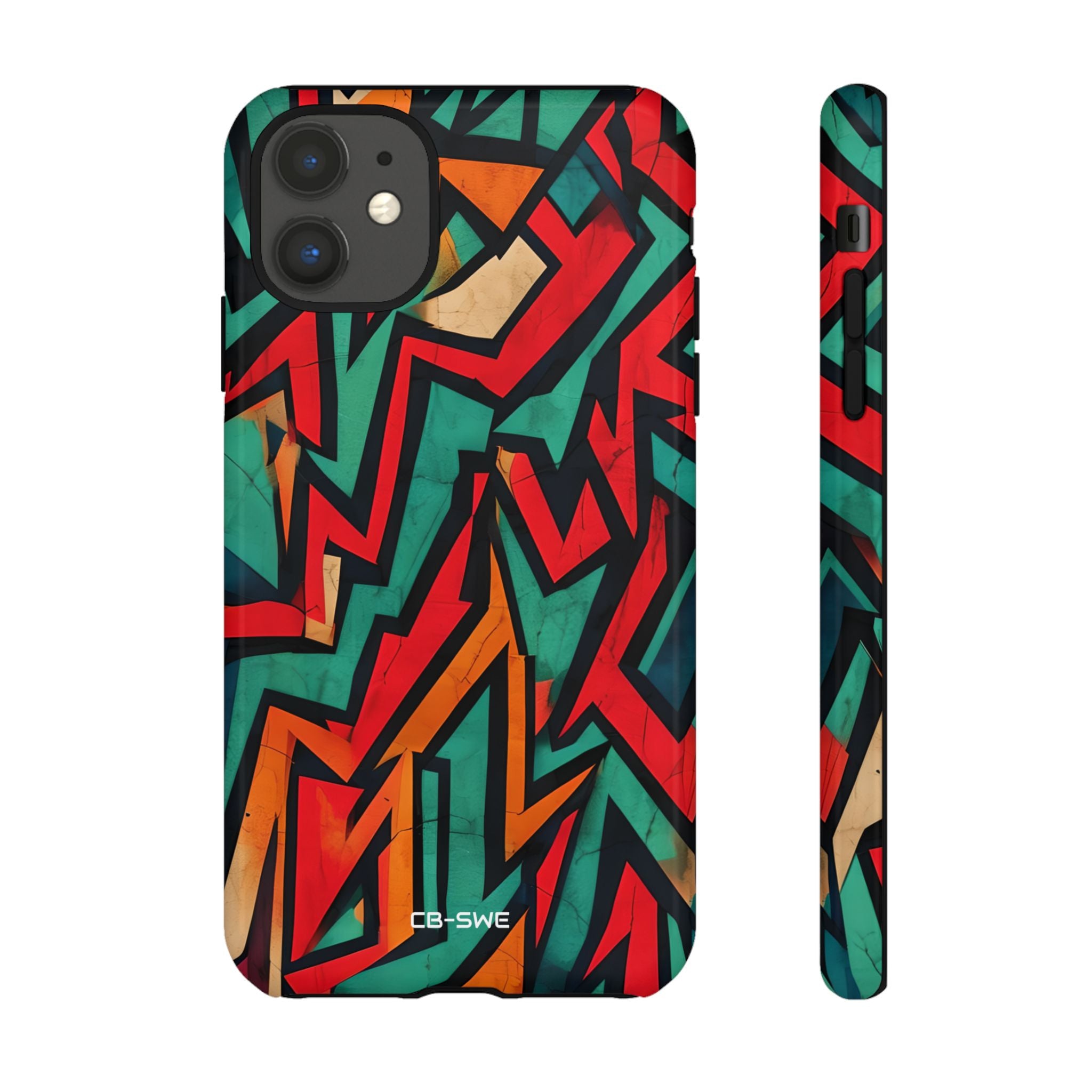 Vivid Geometry Dance - iPhone Case