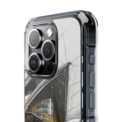 Architectural Curves in Line Formation iPhone 15 - Clear Impact Phone Case