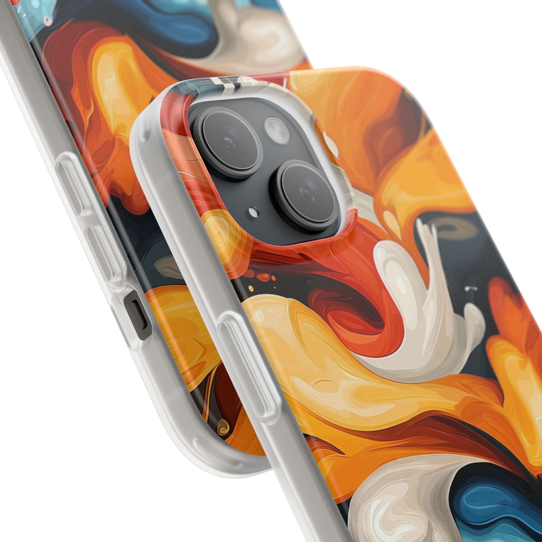 Crimson Ribbon iPhone 15 Case - Soft