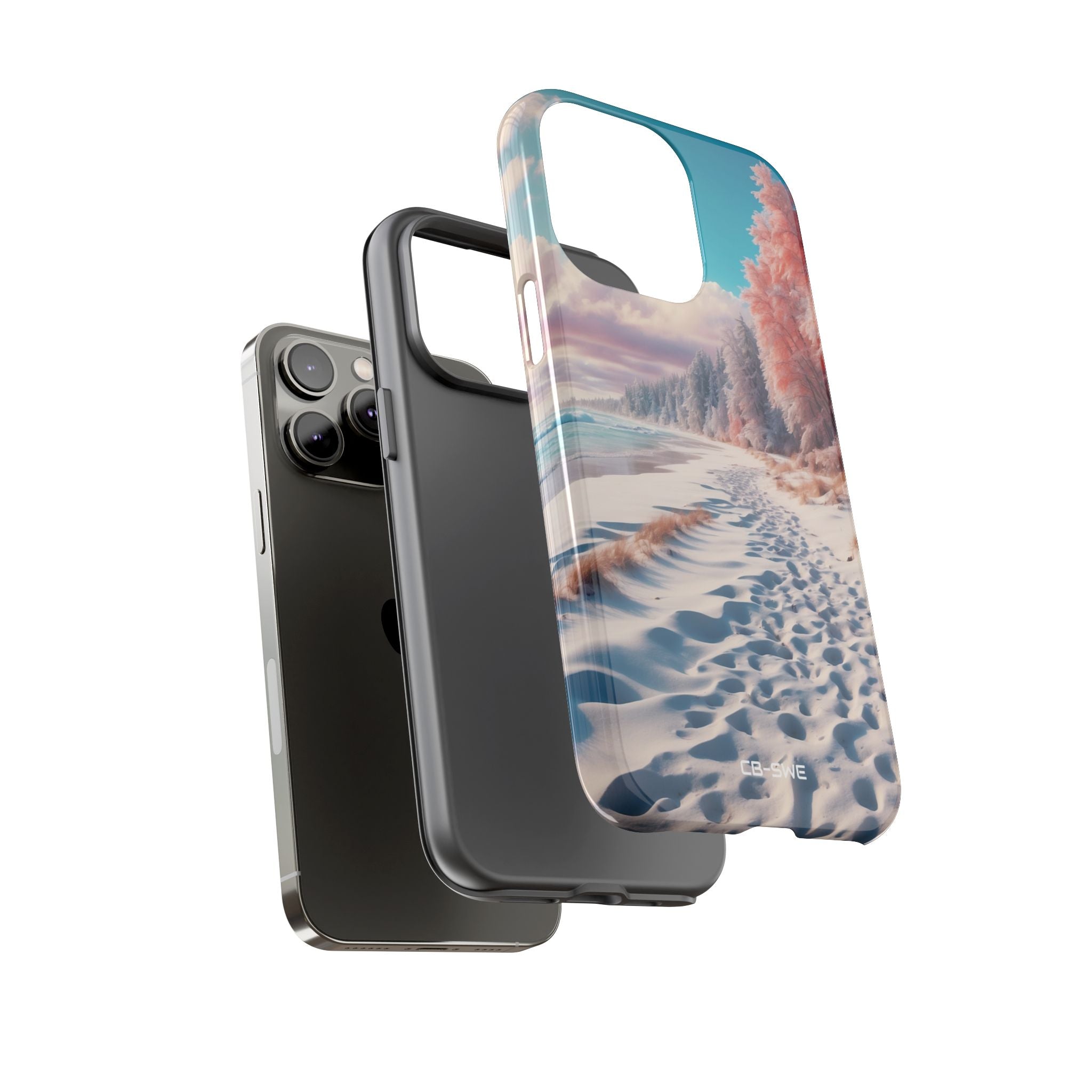 Shadows Embrace Waves - iPhone Case