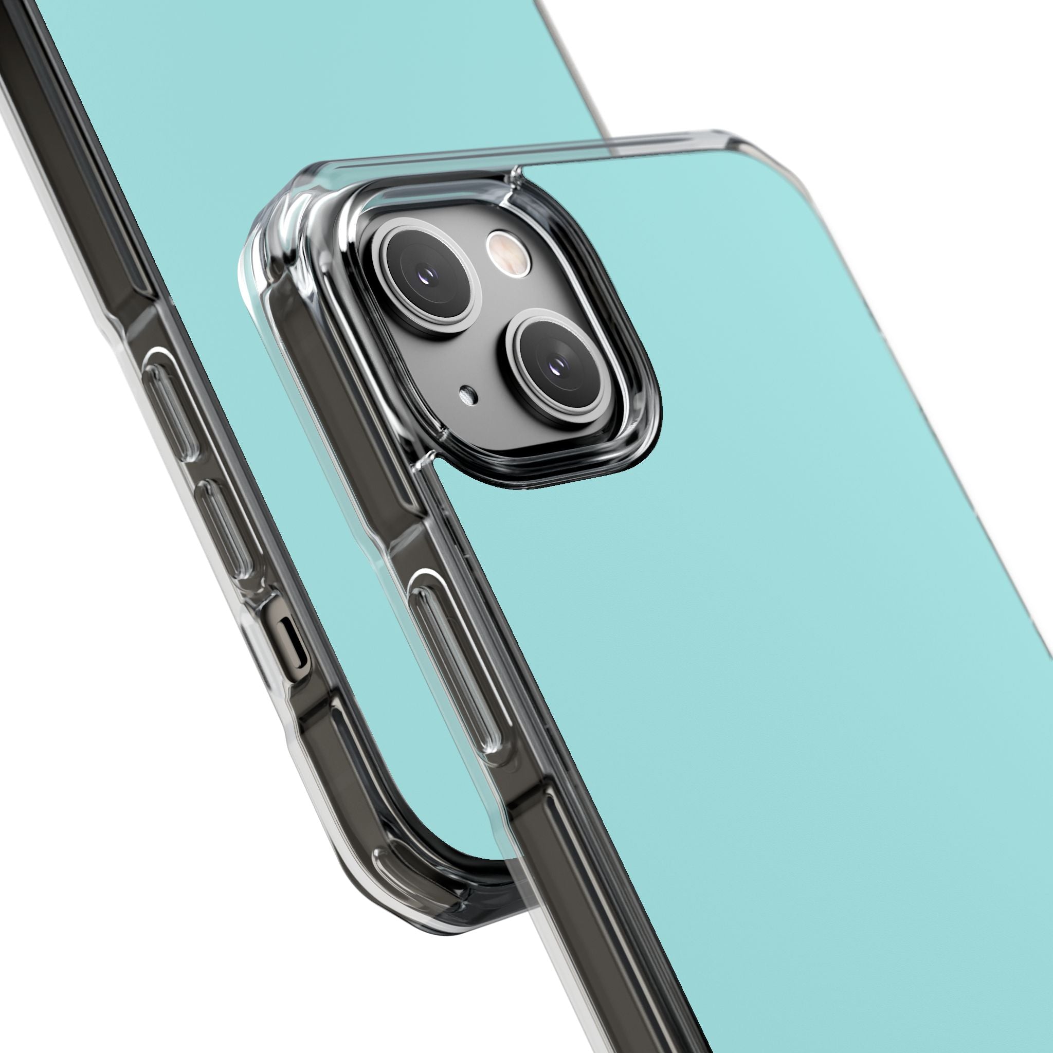 Pale Turquoise - Clear Impact Case for iPhone