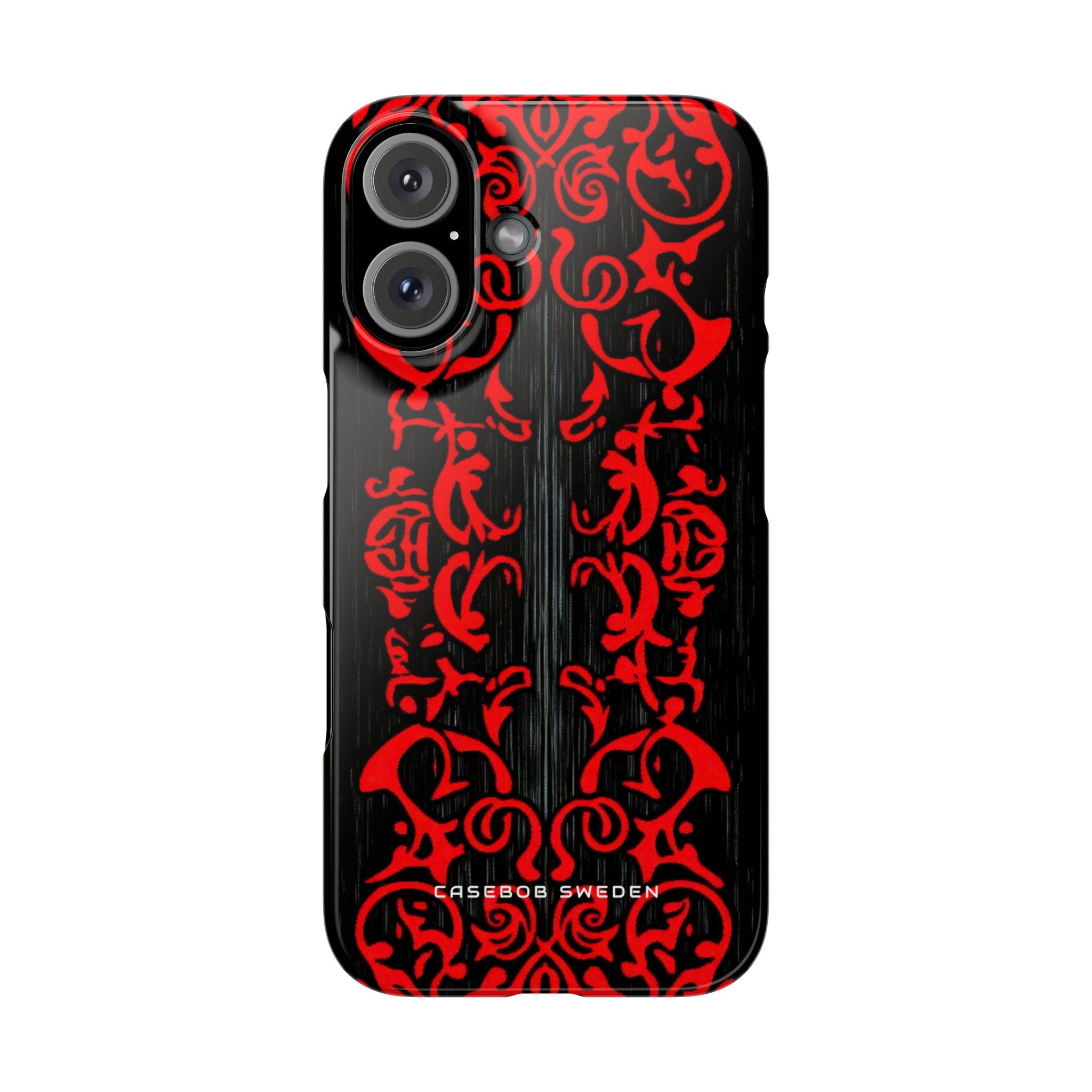 Gothic Crimson Symmetry iPhone 16 - Slim Phone Case