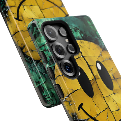 Cracked Smiley Samsung S25 Ultra Case - Tough