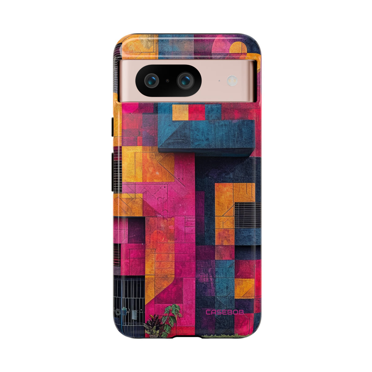 Electric Geometric Vibes - Protective Phone Case