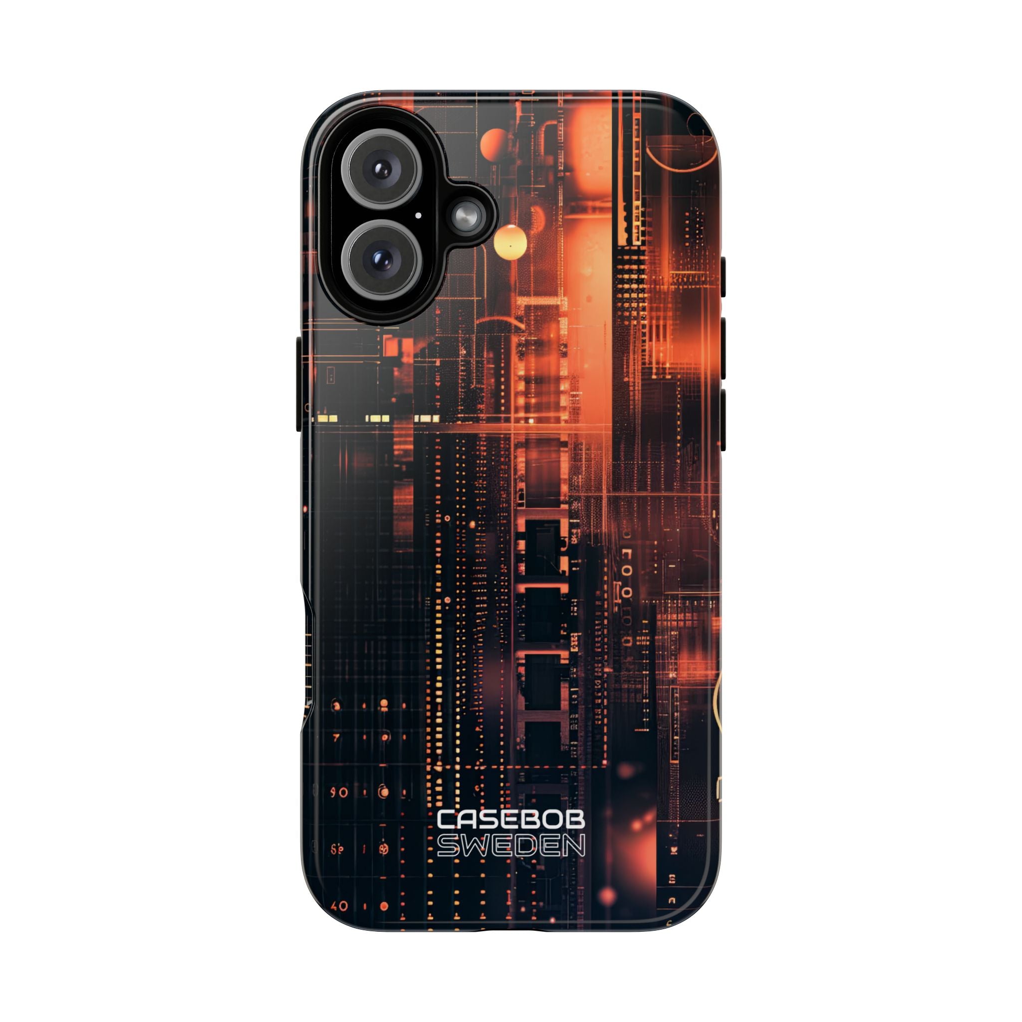 Neon Circuit Dreams iPhone 16 - Tough