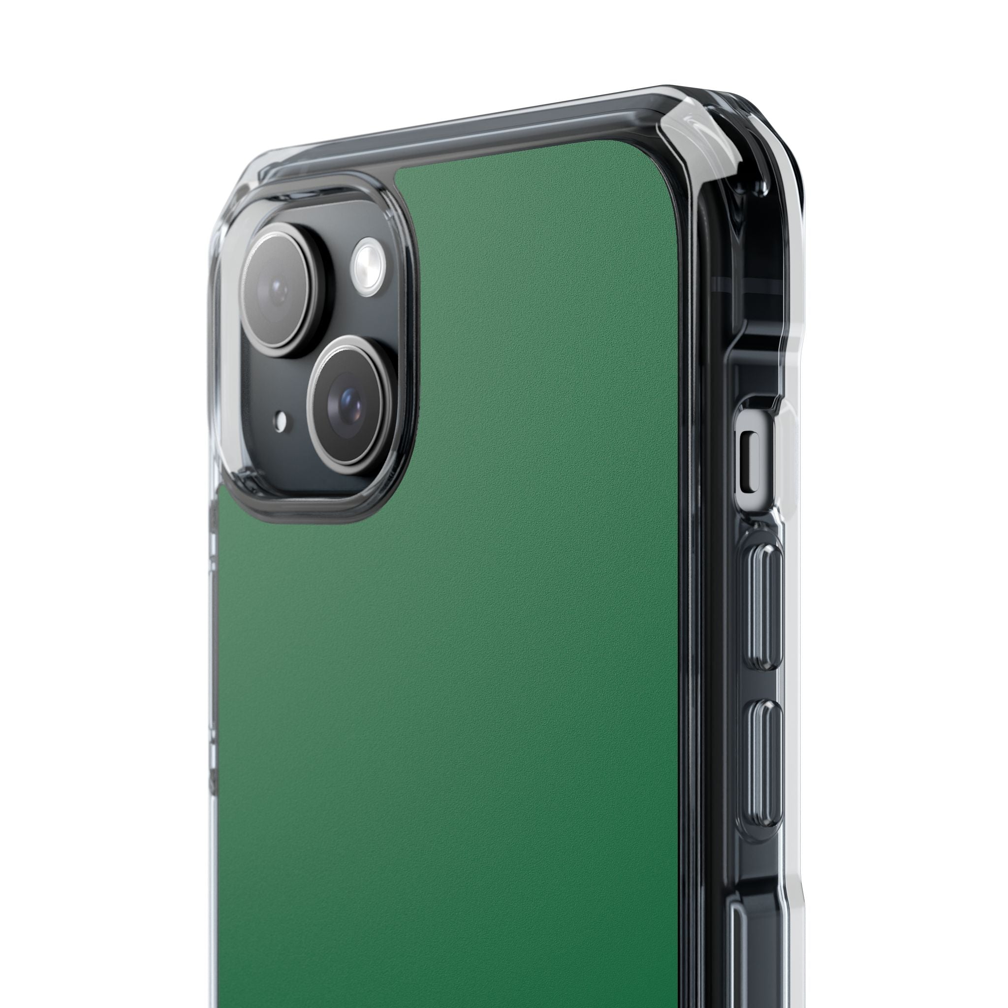 Dark Spring Green - Clear Impact Case for iPhone