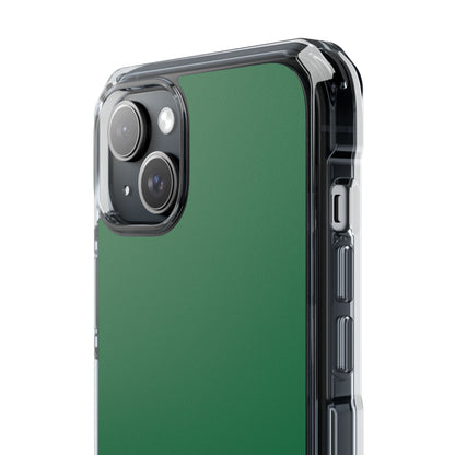 Dark Spring Green - Clear Impact Case for iPhone