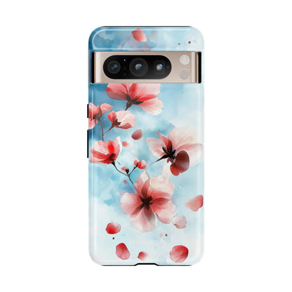 Pink Blossom Drift Google Pixel 8 Pro Case - Tough