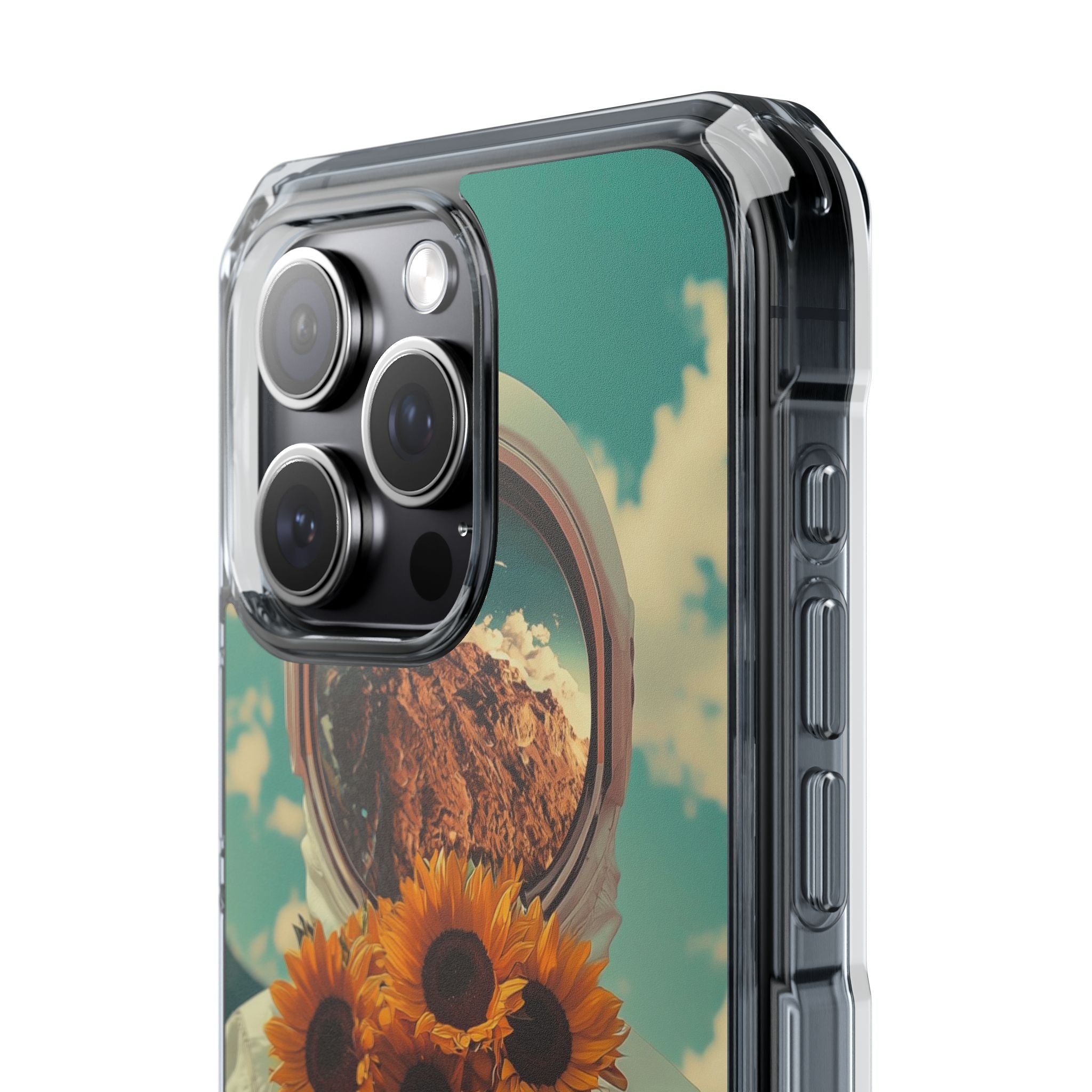 Sunflower Spacesuit Shine iPhone Case - Impact