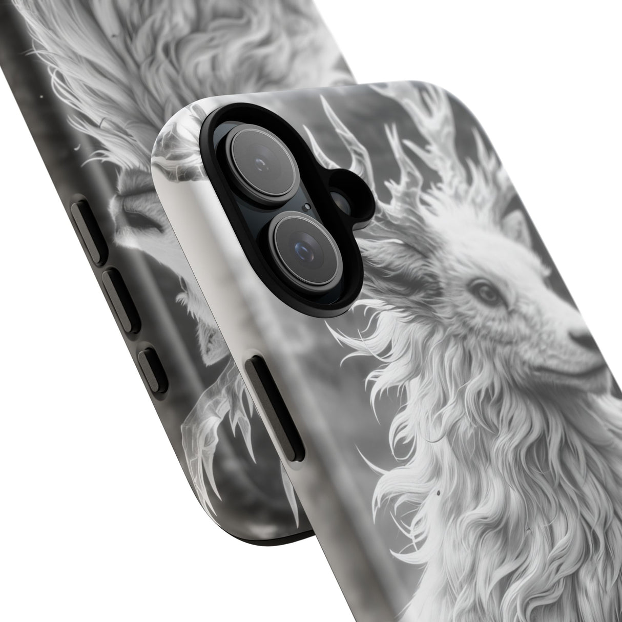 Mystical Majesty: Grayscale Enchantment - for iPhone 16