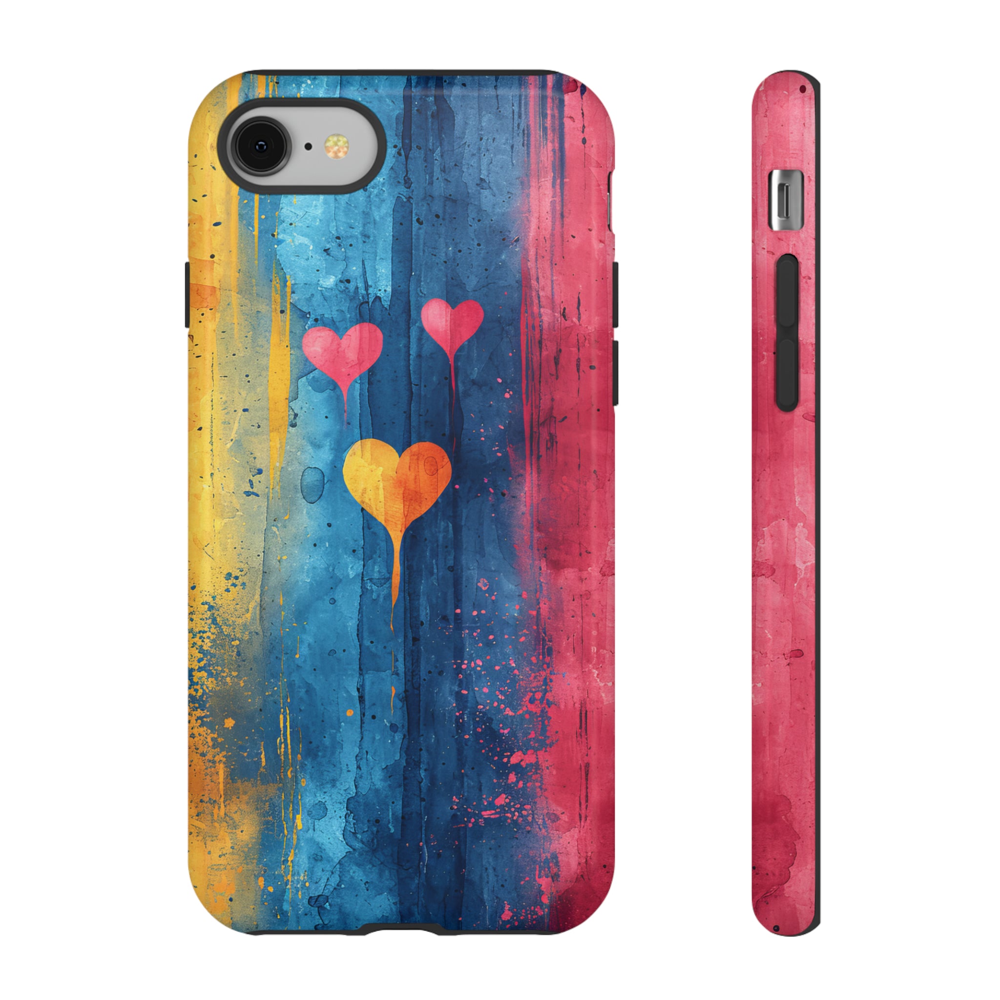 Watercolor Stripe Bliss - Protective Phone Case