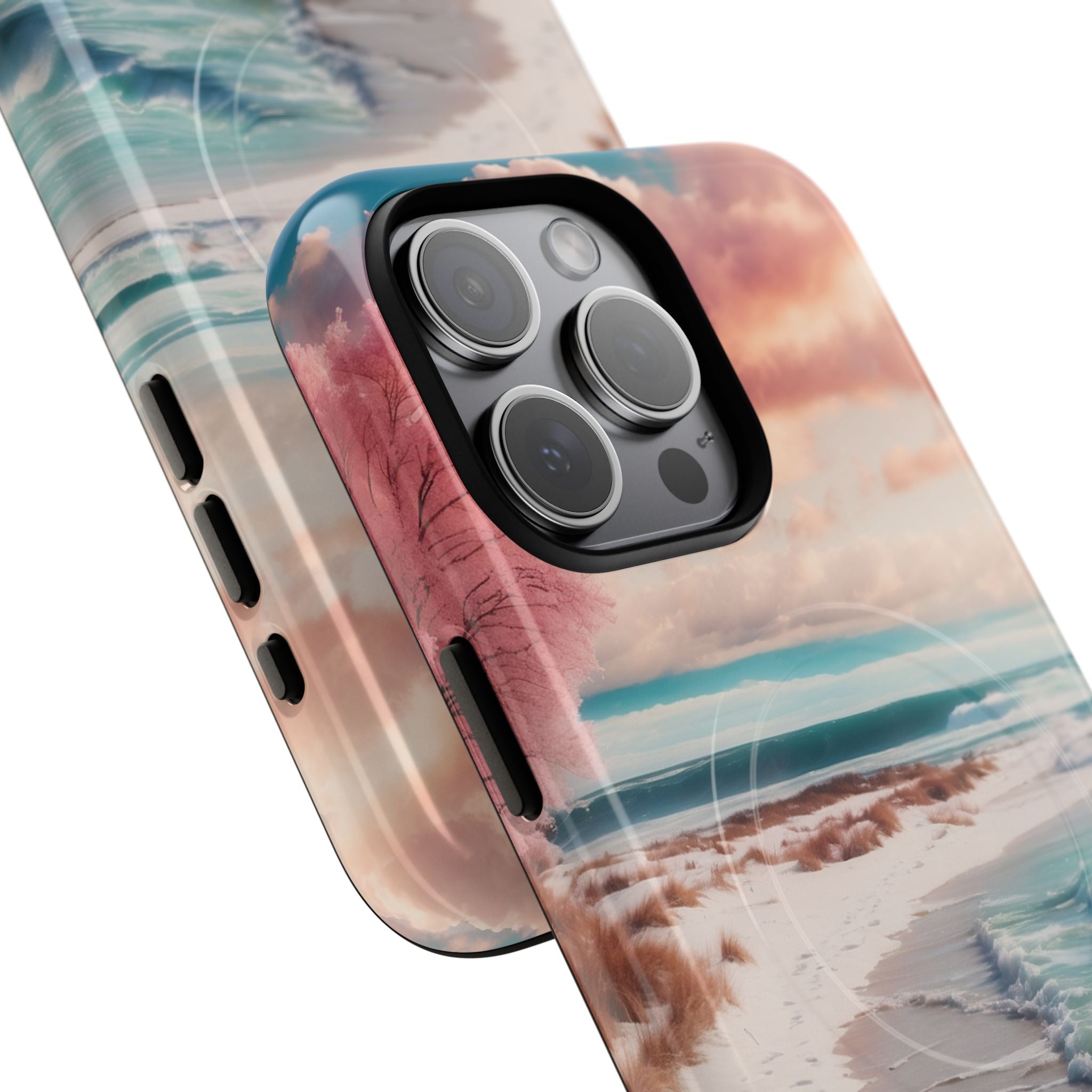 Pink Tree Breeze iPhone 15 Pro Max Case - Tough+