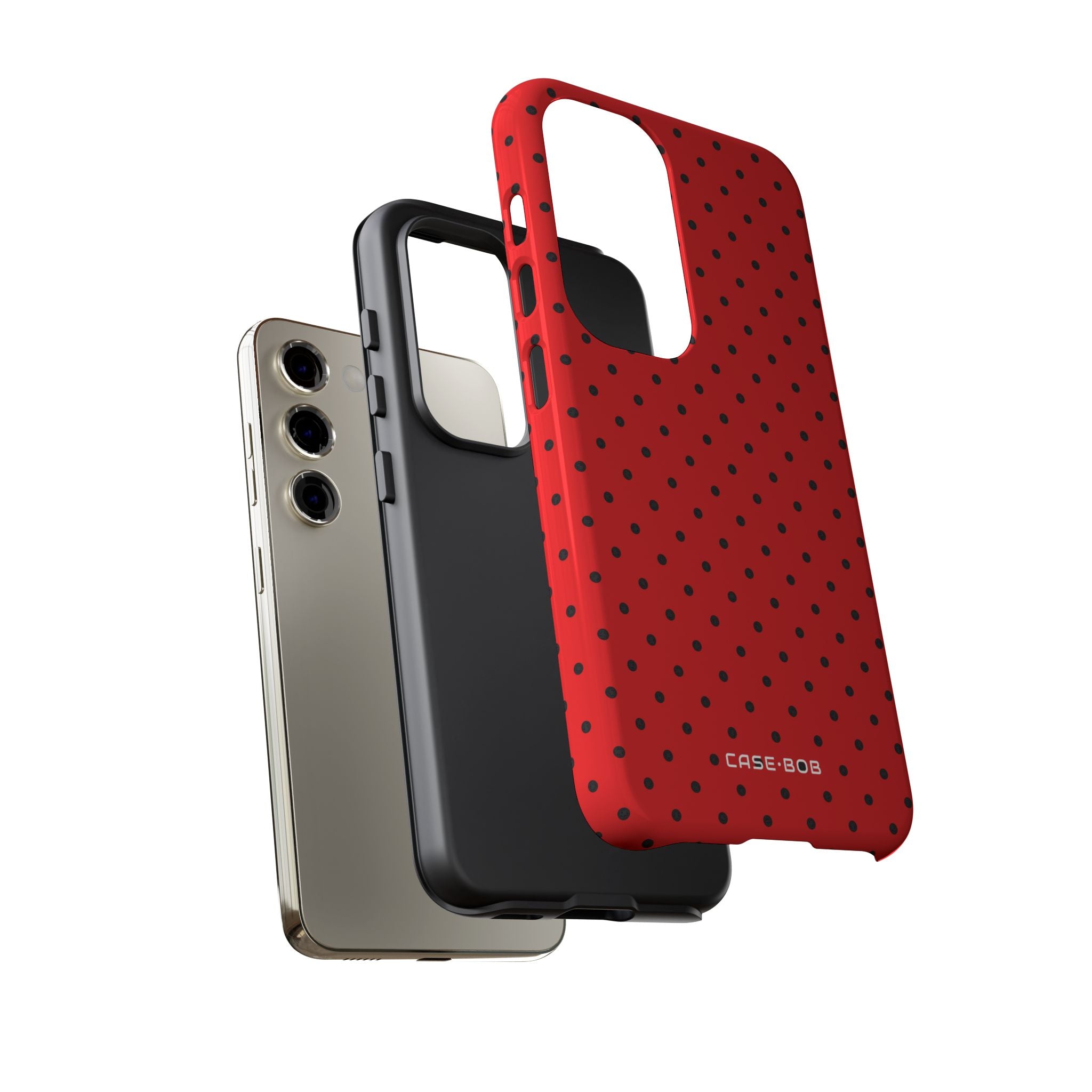 Crimson Dot Matrix Samsung S23 Case - Tough