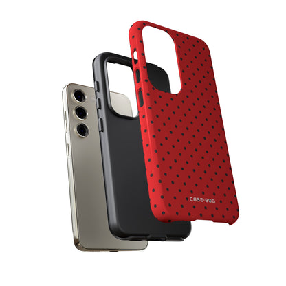Crimson Dot Matrix Samsung S23 Case - Tough