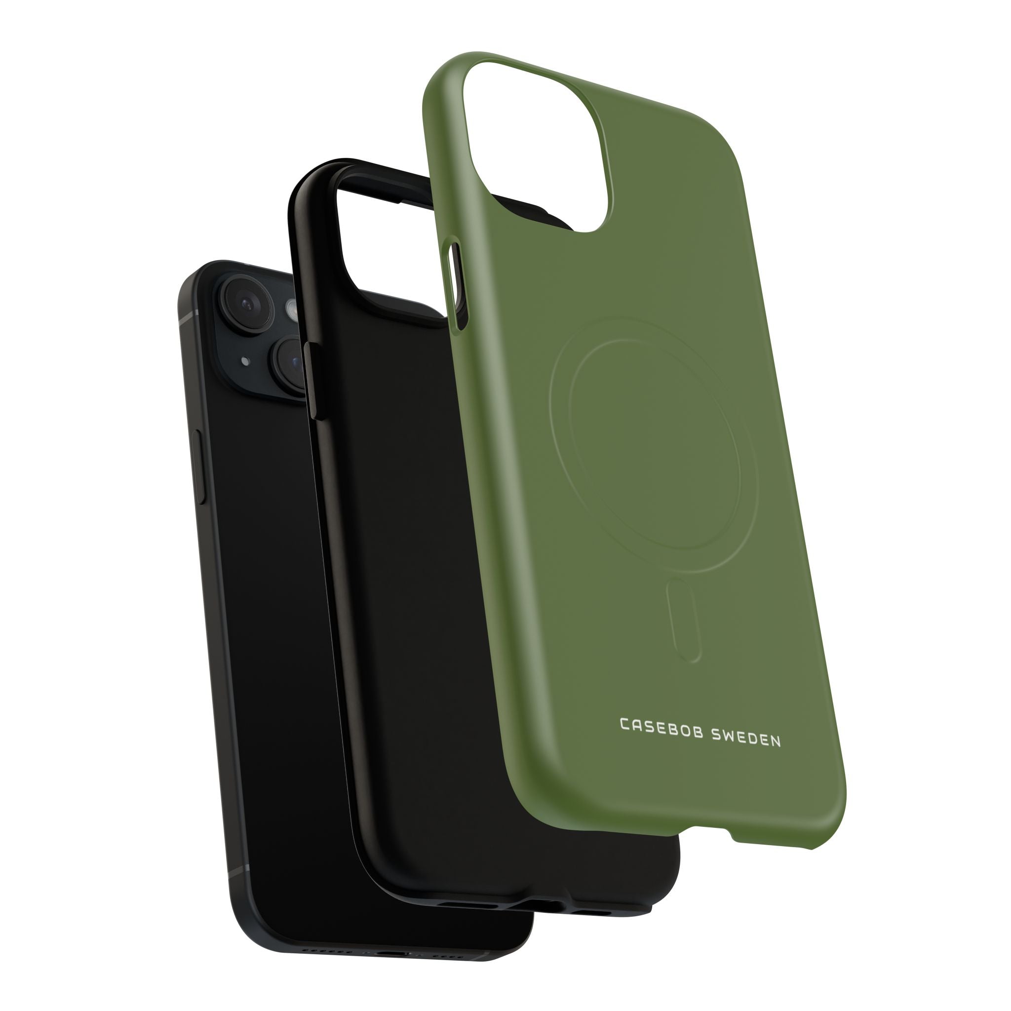 Dark Olive Green iPhone 15 | Tough+ Phone Case