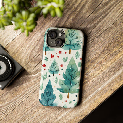 Joyful Evergreen Dance - iPhone Case