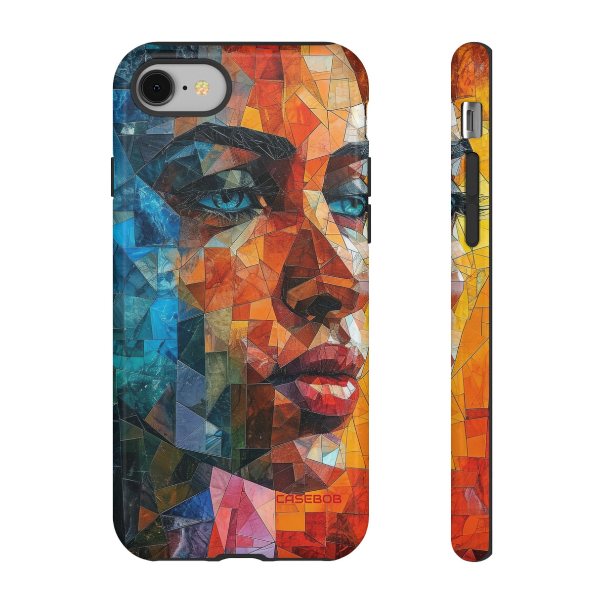 Geometric Fusion Lady - Protective Phone Case