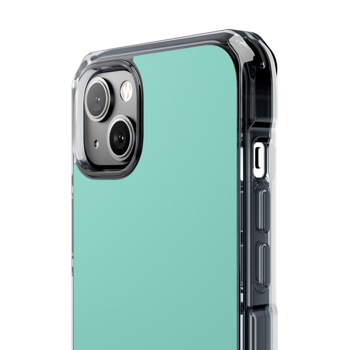 Middle Blue Green | Phone Case for iPhone (Clear Impact Case - Magnetic)