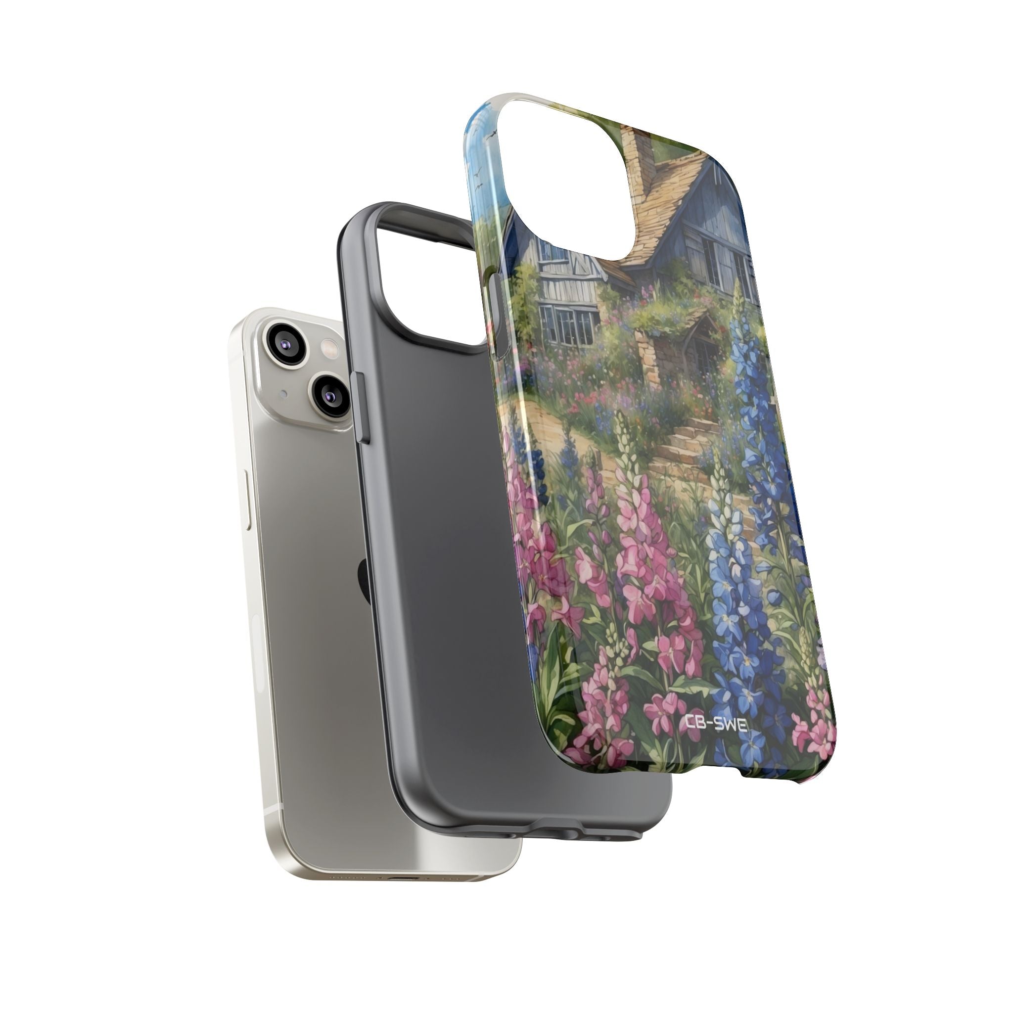 Cottage Surrounded Blossoms - iPhone Case