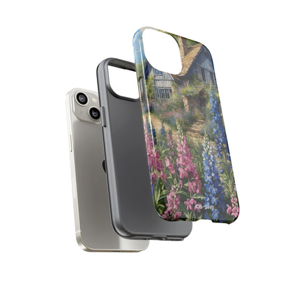 Cottage Surrounded Blossoms - iPhone Case