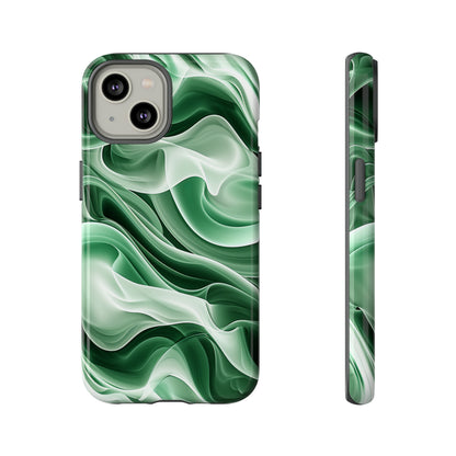 Verdant Wave Elegance - Protective Phone Case