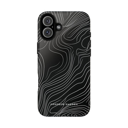 Contour Waveform Flow iPhone 16 - Tough Phone Case