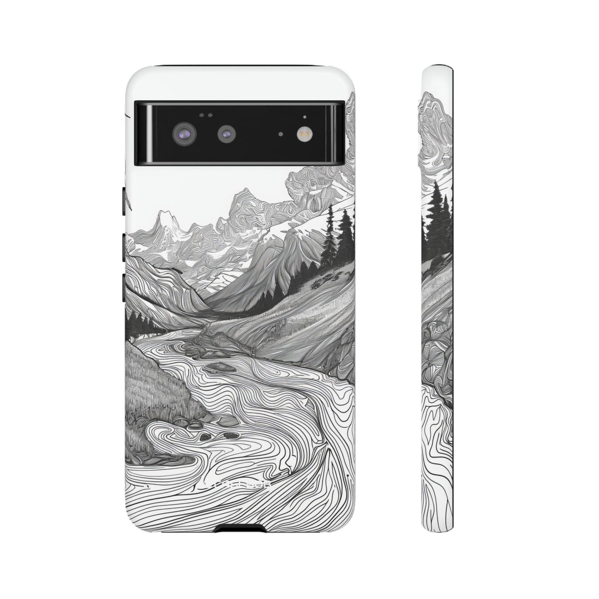 Monochrome Serenity | Protective Phone Case for Google Pixel