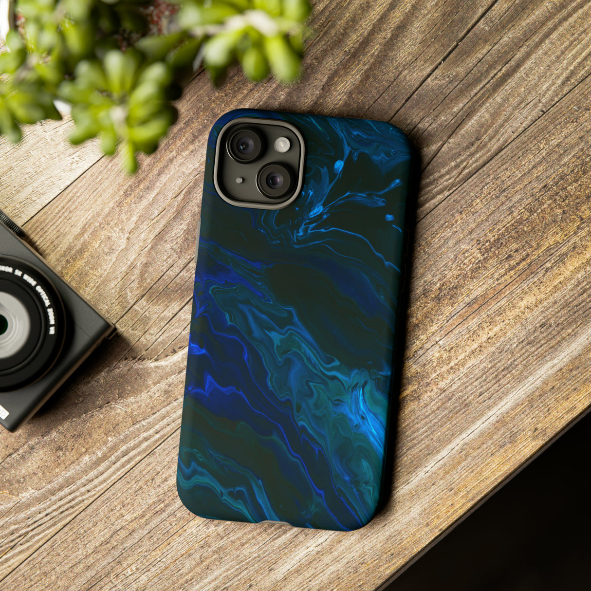 Neon Blue Creative - Protective Phone Case