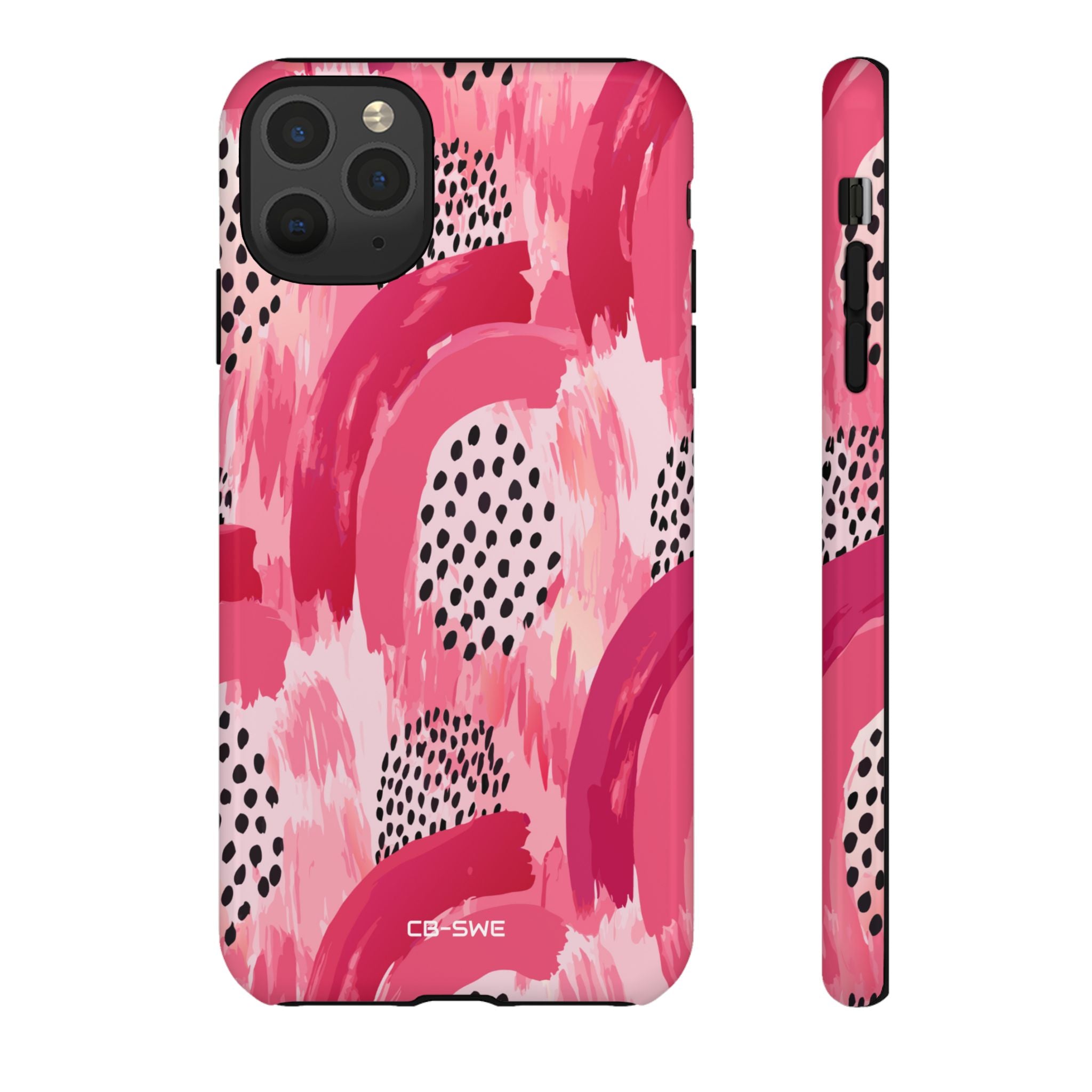 Vibrant Brushwork Dance - iPhone Case