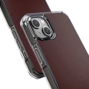 Oxblood Red | Phone Case for iPhone (Clear Impact Case - Magnetic)