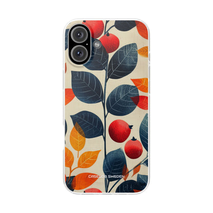 Autumn Nature Pattern - Flexi iPhone 16 Phone Case