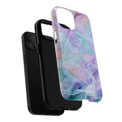 Purple Peach Whirl - Tough + MagSafe® iPhone 15 Phone Case