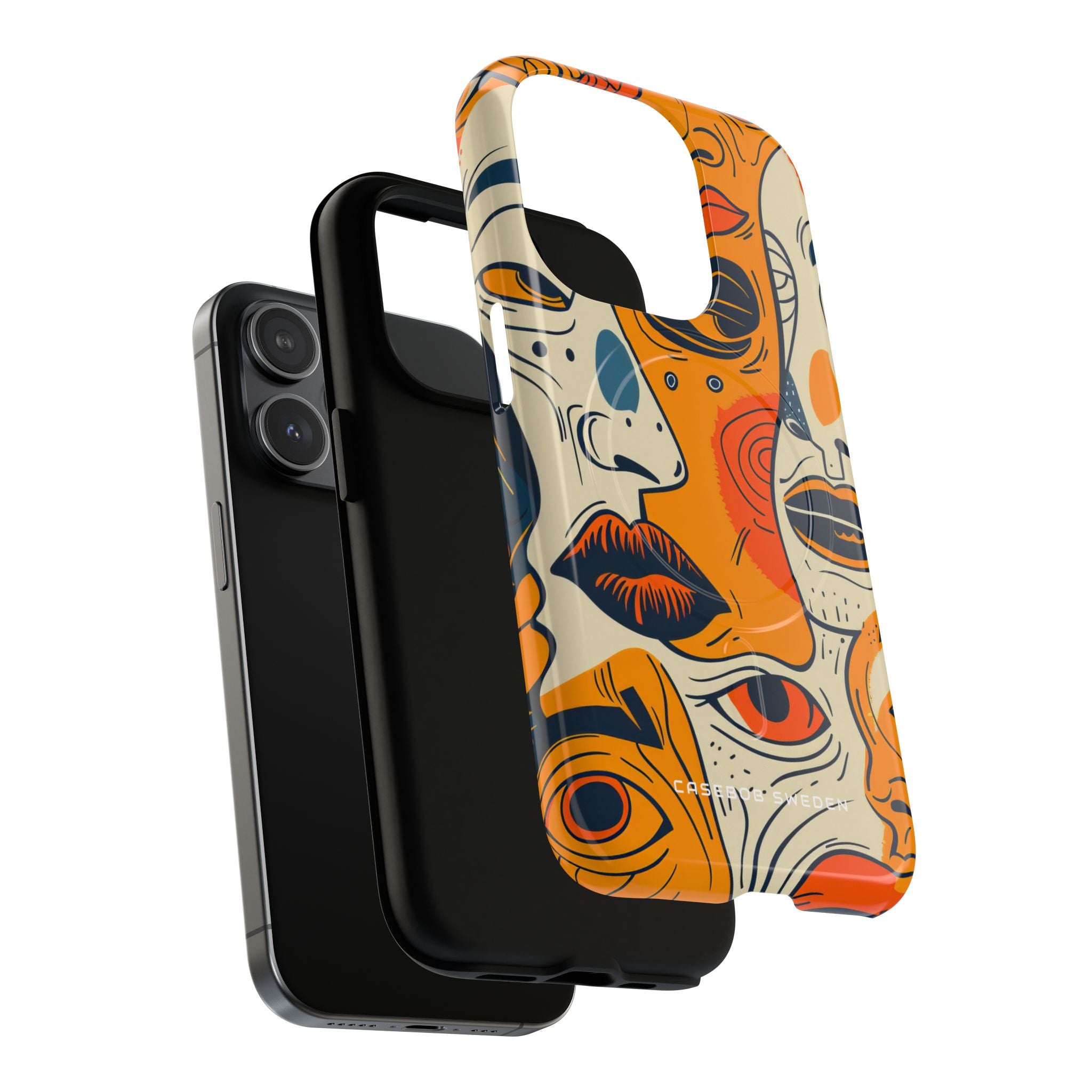 Gradient Face Mosaic iPhone 15 | Tough+ Phone Case