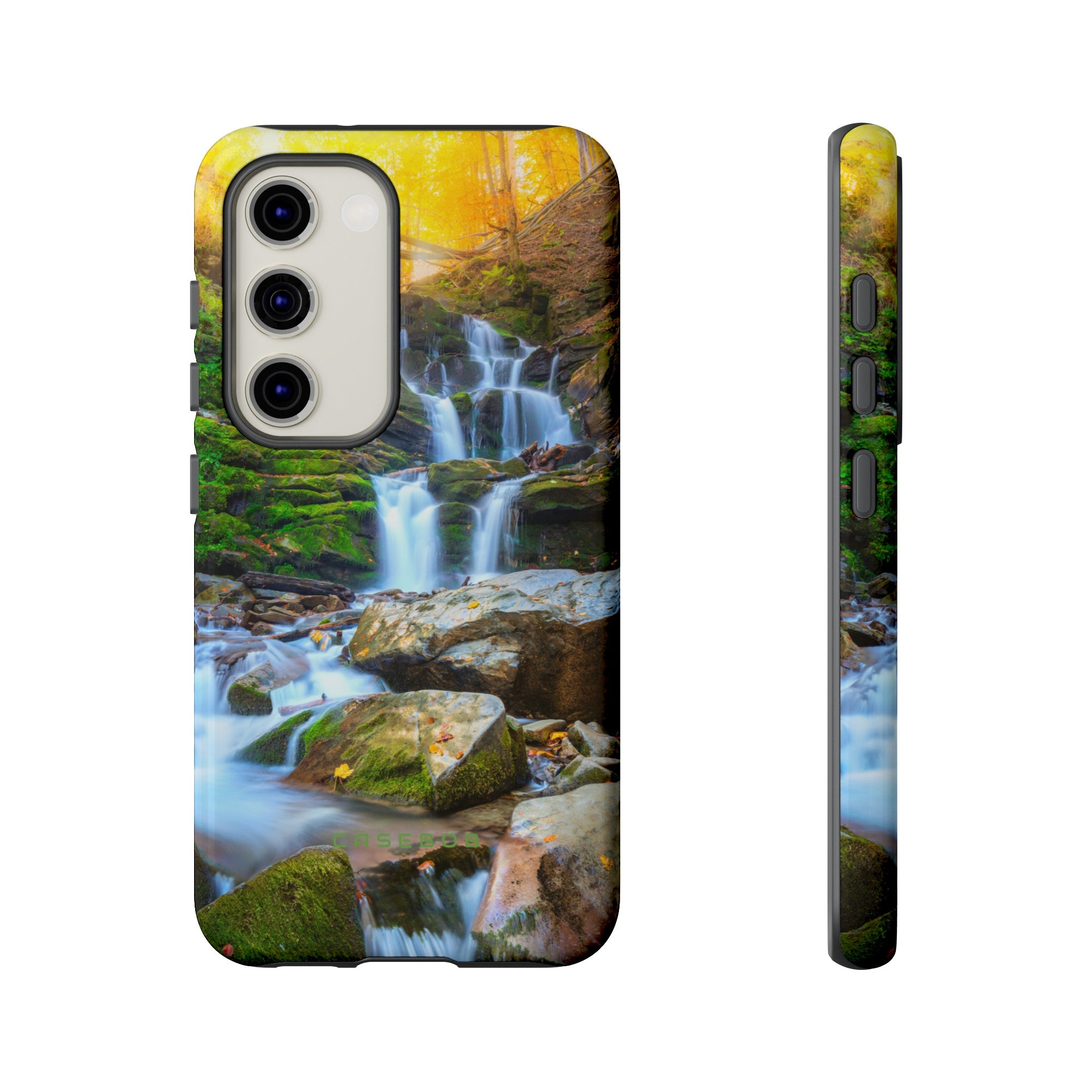 Autumn Mountain Waterfall - Protective Phone Case