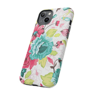 Vintage Flowers Pattern iPhone case (Protective) - Protective Phone Case