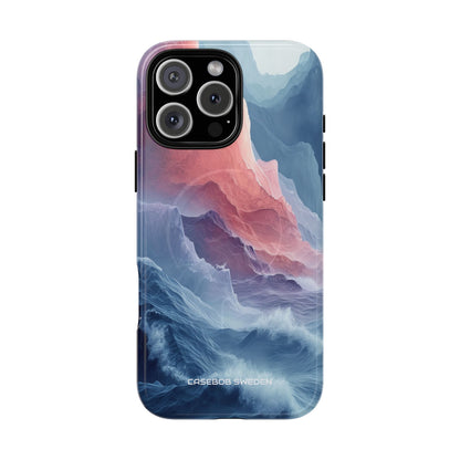 Mountain Wave Serenity - Tough + MagSafe® iPhone 16 Phone Case