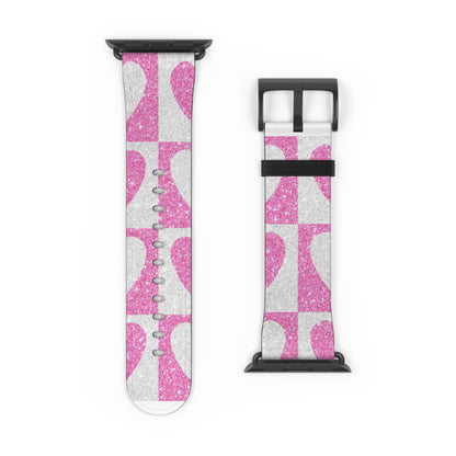 Glitter Heartgrid - Watch Band