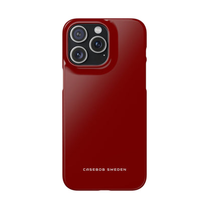 Maroon iPhone 15 - Slim Phone Case