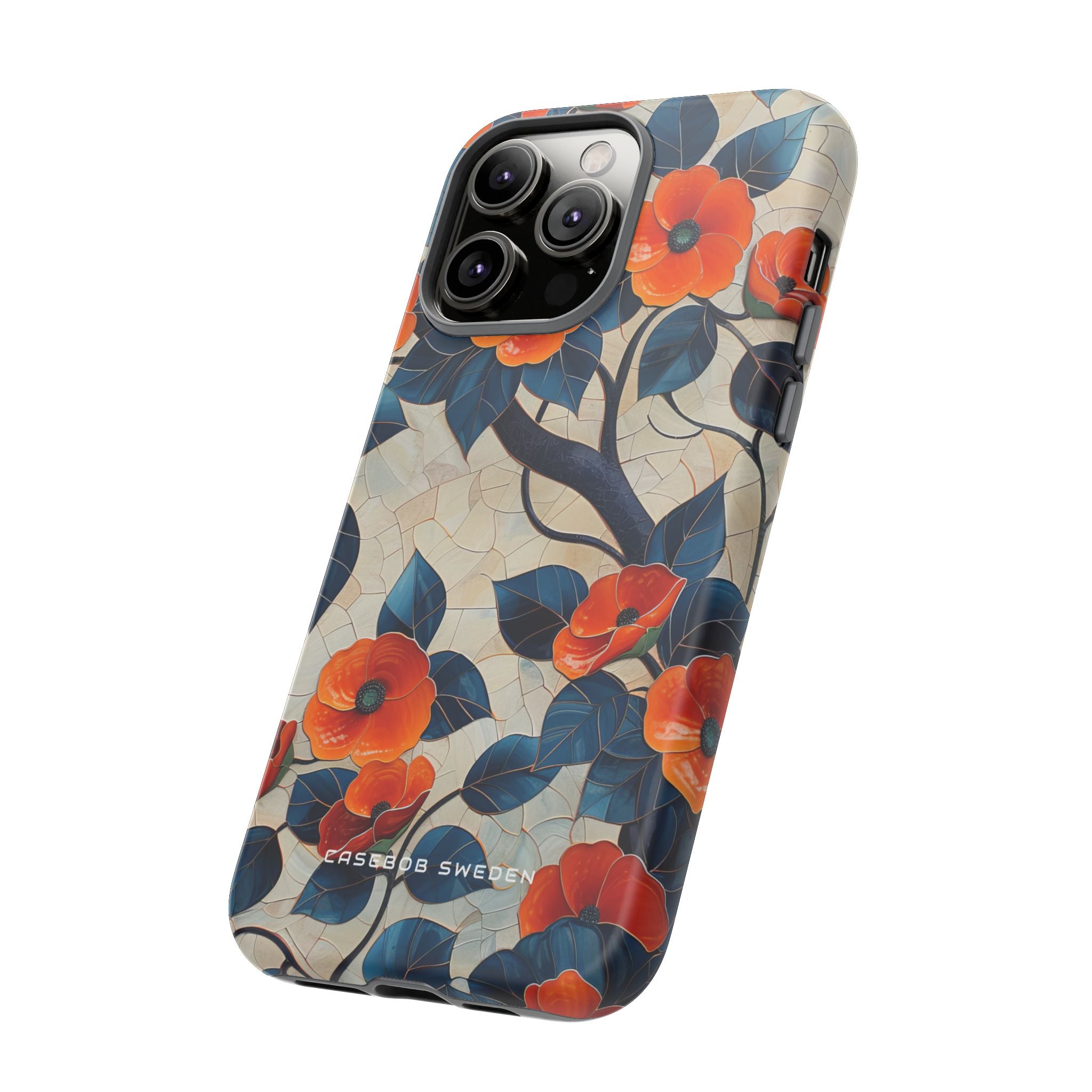 Orange Blossoms Mosaic Harmony iPhone 14 - Tough Phone Case