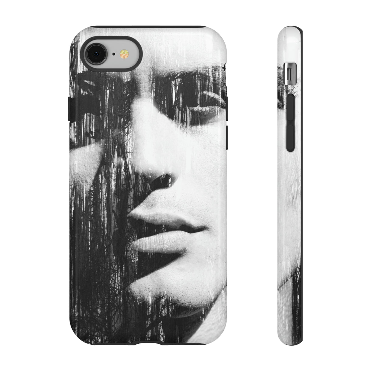 Black & White Pop Art - Protective Phone Case