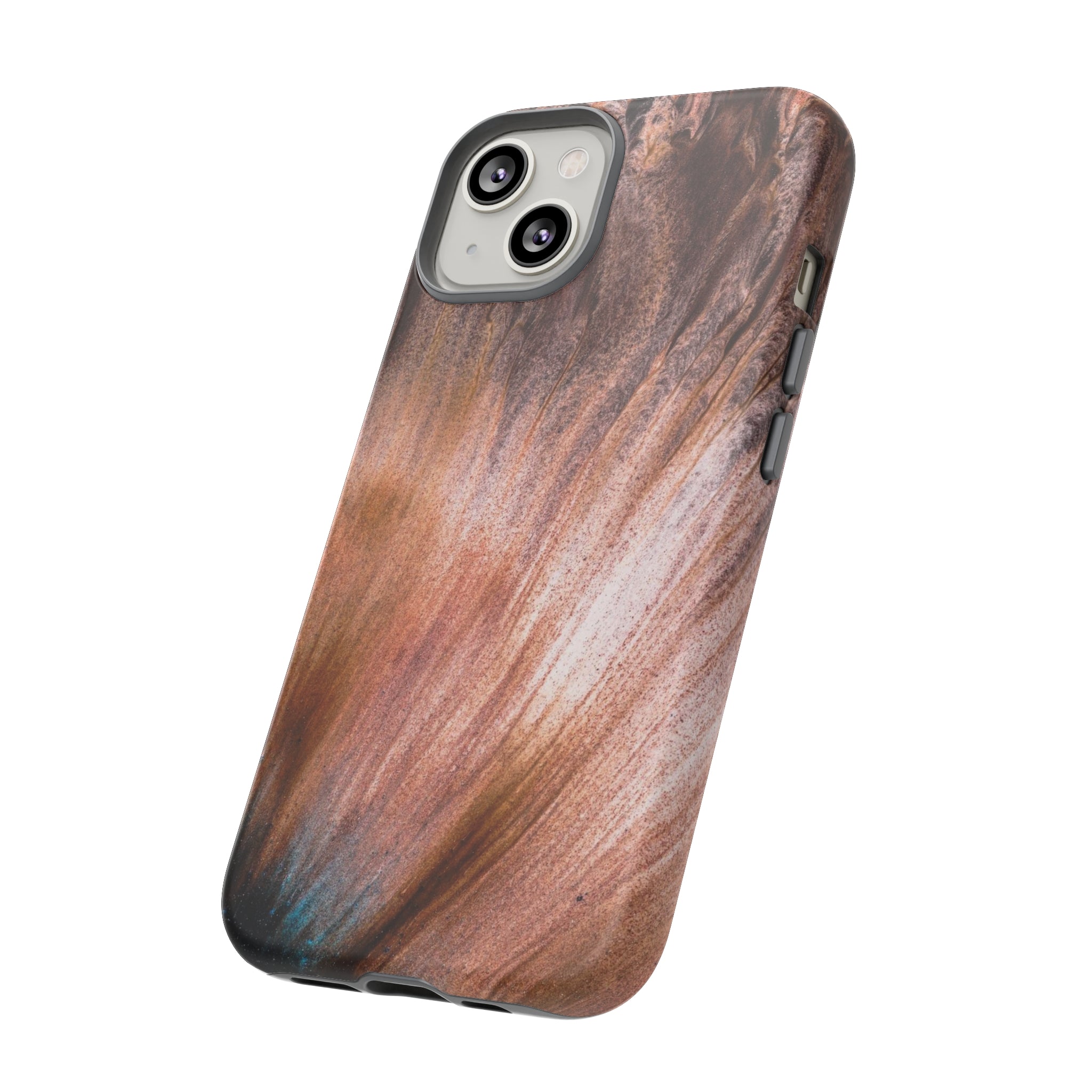 Light Brown Ink Art iPhone Case (Protective) Phone Case