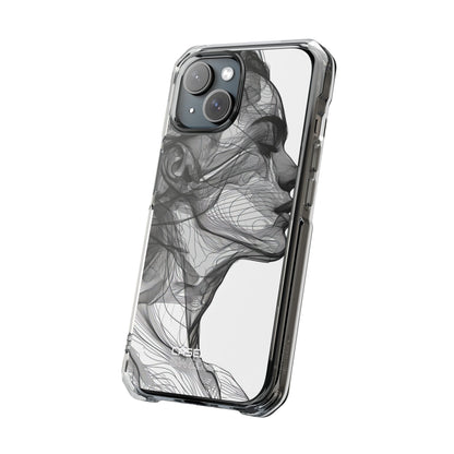 Windswept Woman Lines iPhone 15 - Impact Clear+