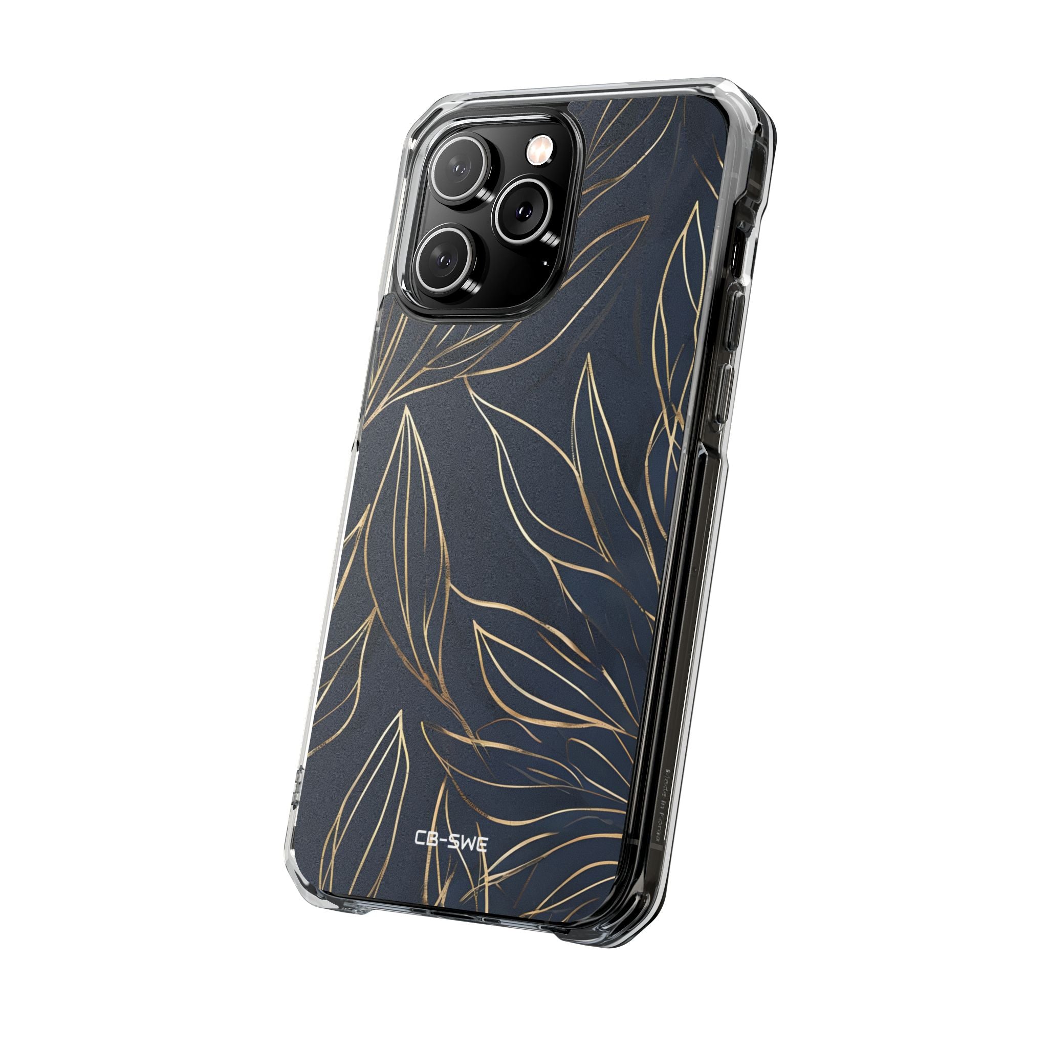 Modern Gold Leaves iPhone Case - Impact