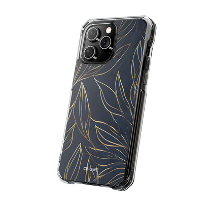 Modern Gold Leaves iPhone Case - Impact