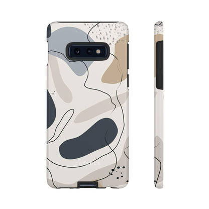 Grey Lines Simplicity - Protective Phone Case