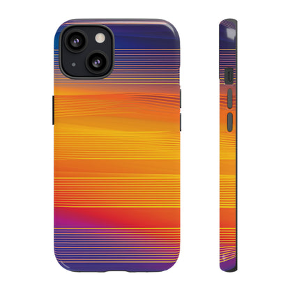 Orange Fusion: Data Artistry - Protective Phone Case