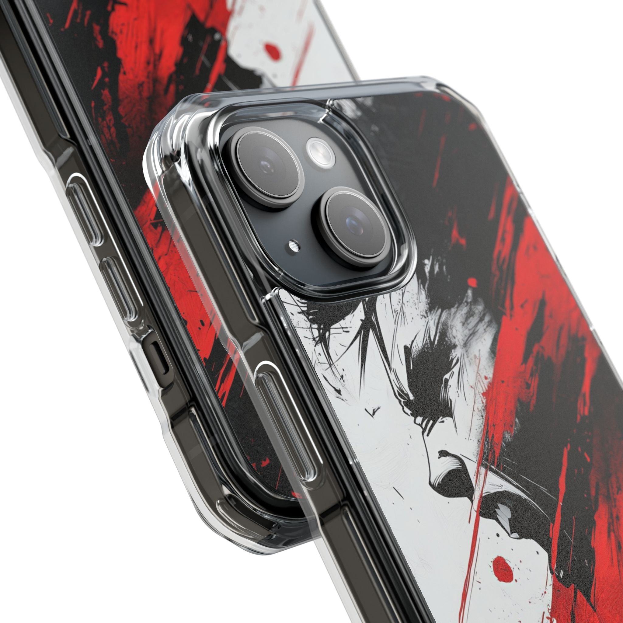 Shouting Profile Crimson iPhone 15 Case - Impact